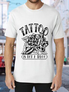 Tattoo Is Not A Taboo Graphic Tee - White